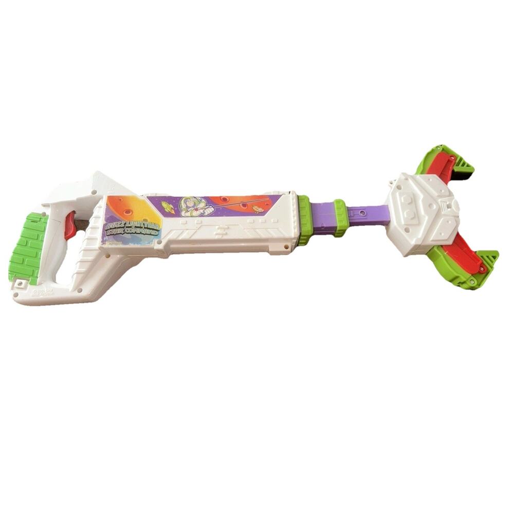 Disney 2001 Buzz Lightyear Star Command SRM Claw Grabber Toy Story VTG Read